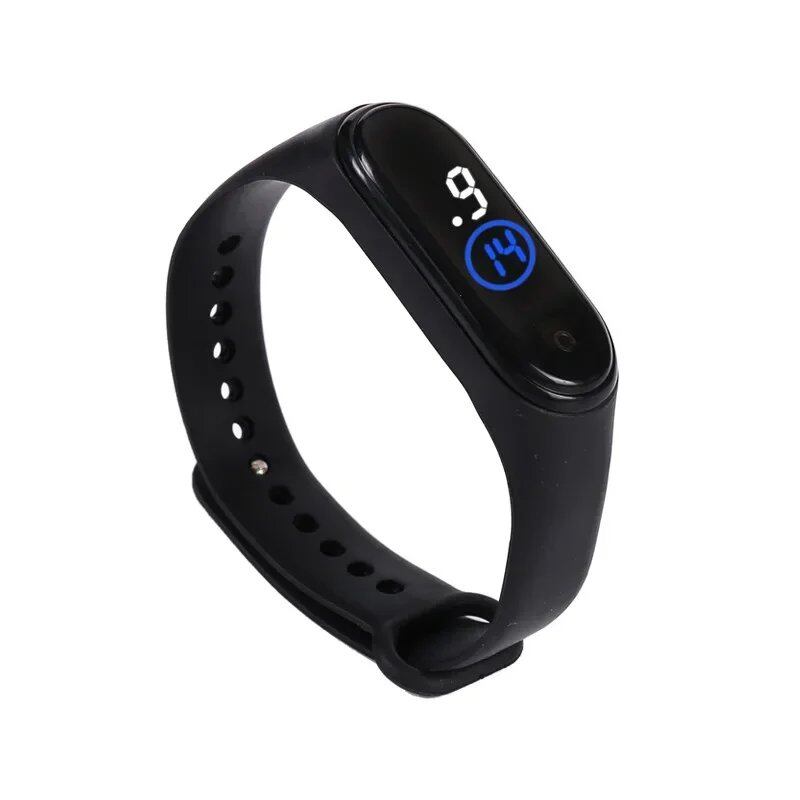 Kids' Fashion Sports Watch, Waterproof LED Digital Wristwatch with Ultra-Lightweight Silicone Slap, Unisex, for Kids and Teens, Parallel Import