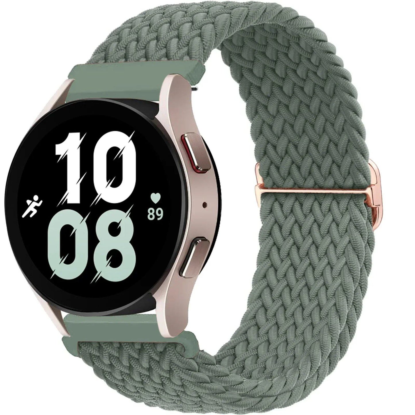 Compatible with Samsung Galaxy Watch 7, 6, 5, and 4 (40mm, 44mm, 6 Classic, 43/47mm), 20mm and 22mm nylon straps. Compatible with Huawei Watch 3 and 4 Pro, Solo Loop woven bands. Band Color: mm; Ships from: Parallel Import.
