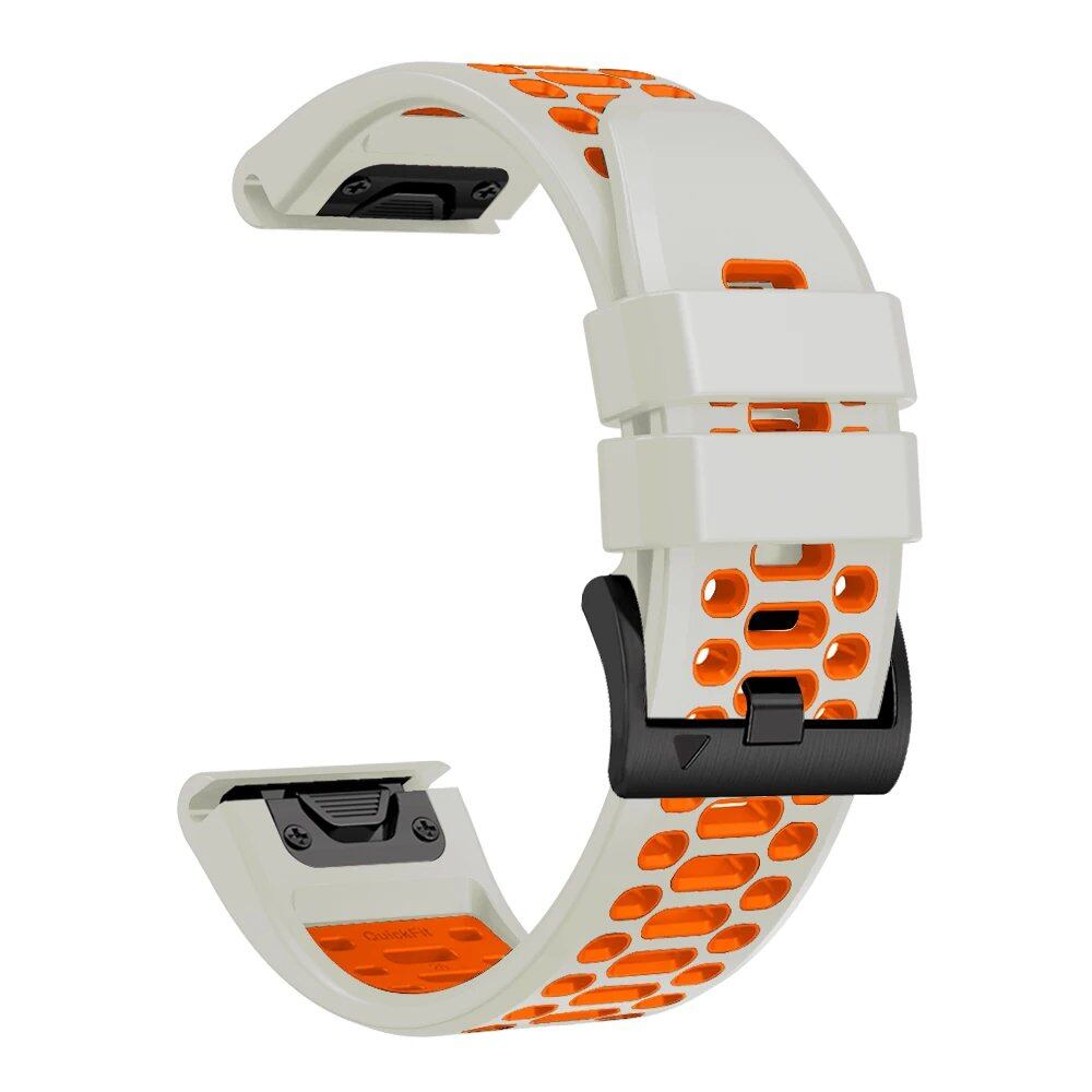 Quick-Fit Silicone Watch Strap for Garmin Instinct 2X Solar, 26mm, 22mm, Garmin Fenix 6X, 6 Pro, 5X, 5 Plus, 7X, 7, Band Color: mm, Parallel Import