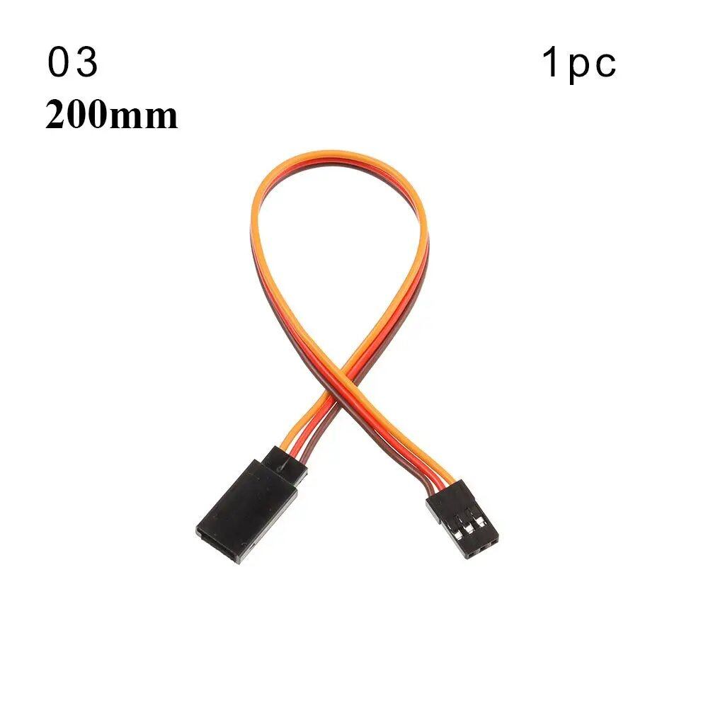 1/5-Piece Set, 100mm/150mm/200mm/300mm/500mm RC Servo Lead Cable Extension Cord, Y-Type Branch Extension Wire, JR Compatible, for RC Helicopters, Parallel Import