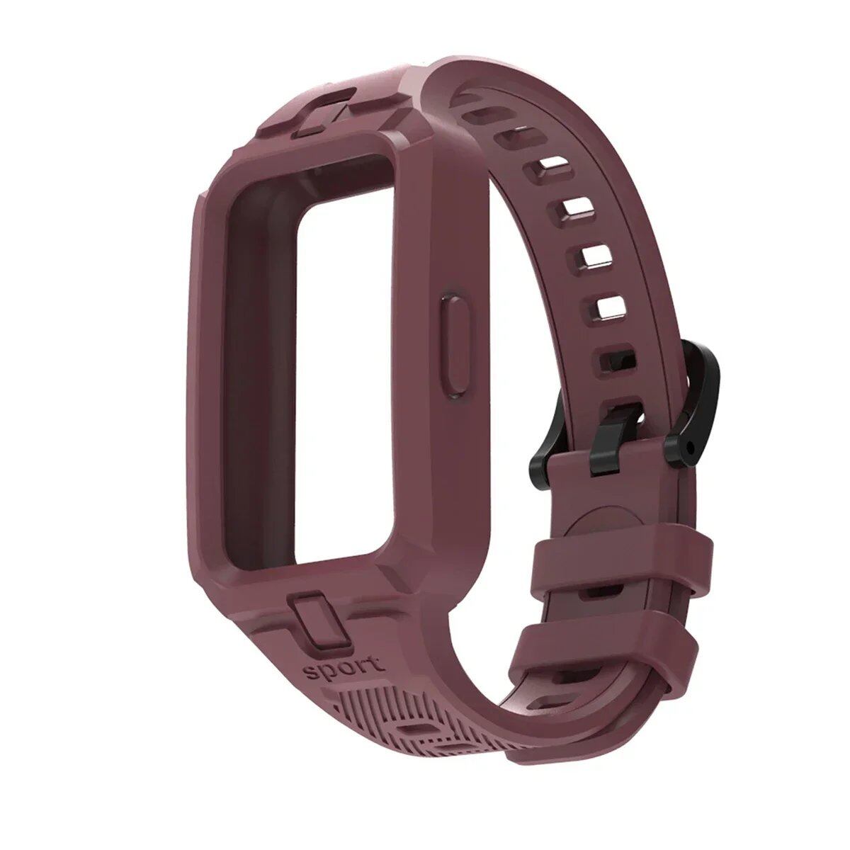 Huawei Band 9/8/7/6 用シリコンバンド スマートウォッチ交換用ストラップ スポーツ用通気性ストラップ バンドカラー: 並行輸入品