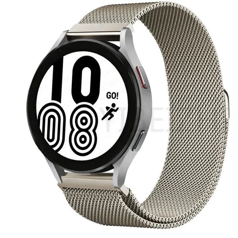 Milanese Loop Band for Samsung Galaxy Watch 6/5/4 Classic, Metal Strap, 20mm/22mm Bracelet, Compatible with Huawei GT/Amazfit GTS 4/GTR 2e/Bip 3-5, Parallel Import