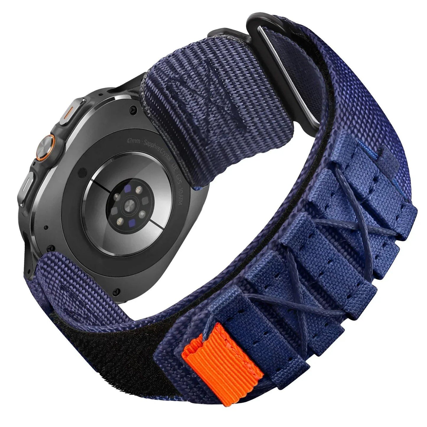 Non-Gap Nylon Strap, Quick Fit Band, Sport Bracelet for Samsung Galaxy Watch 7 Ultra (47mm) - Size: ; Band Width: Galaxy Watch 7 Ultra; Parallel Import
