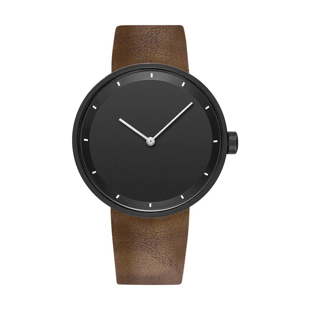 Yazore Men's Minimalist Two-Hand Watch with Inner Shade, Roman Numerals, Quartz Movement, Waterproof, Student-Grade. Color: ; Ships from: Parallel Import
