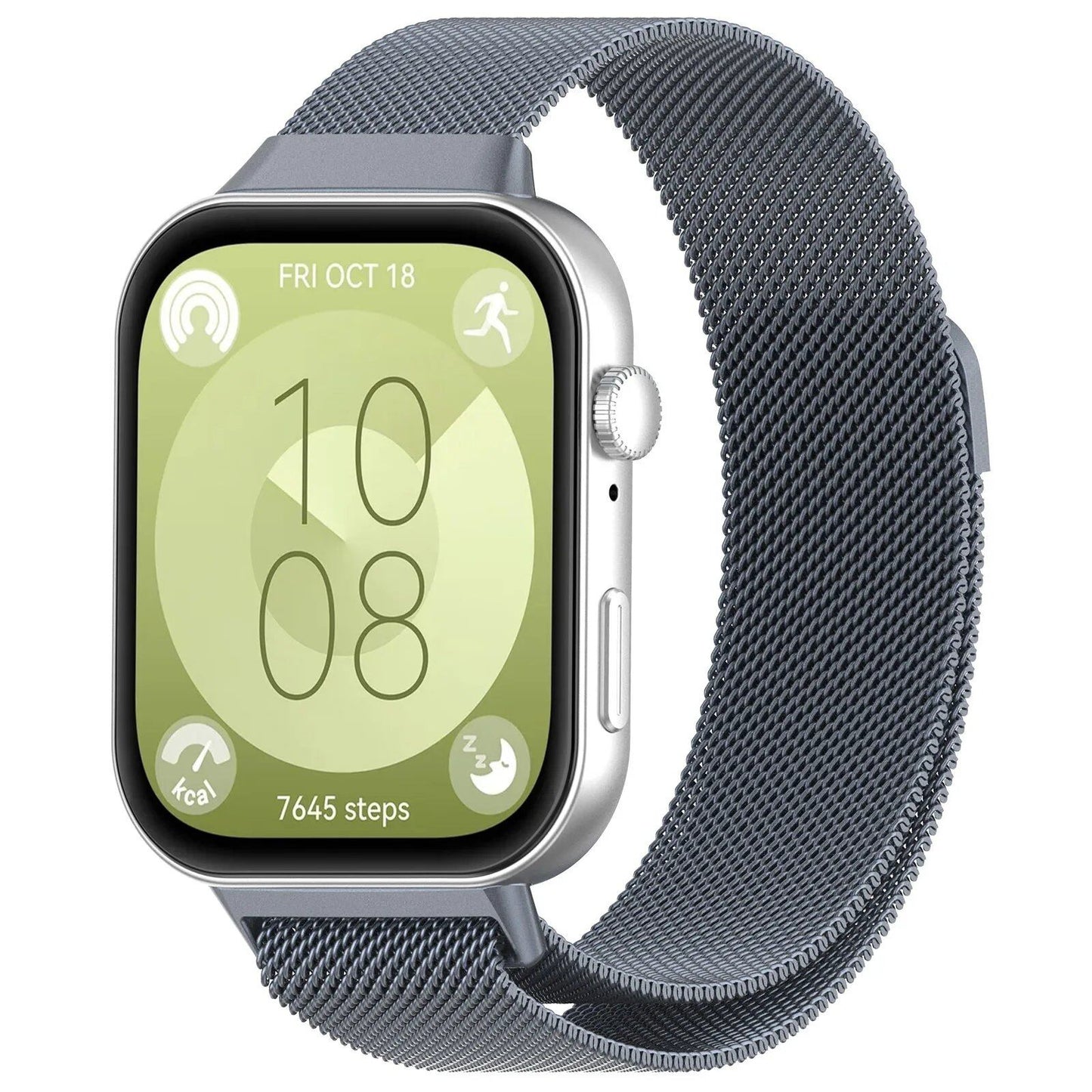 Milanese Loop Strap for Huawei Watch Fit 3/4/4 Pro, Magnetic Stainless Steel Band, Metal Bracelet, Band Color: Parallel Import