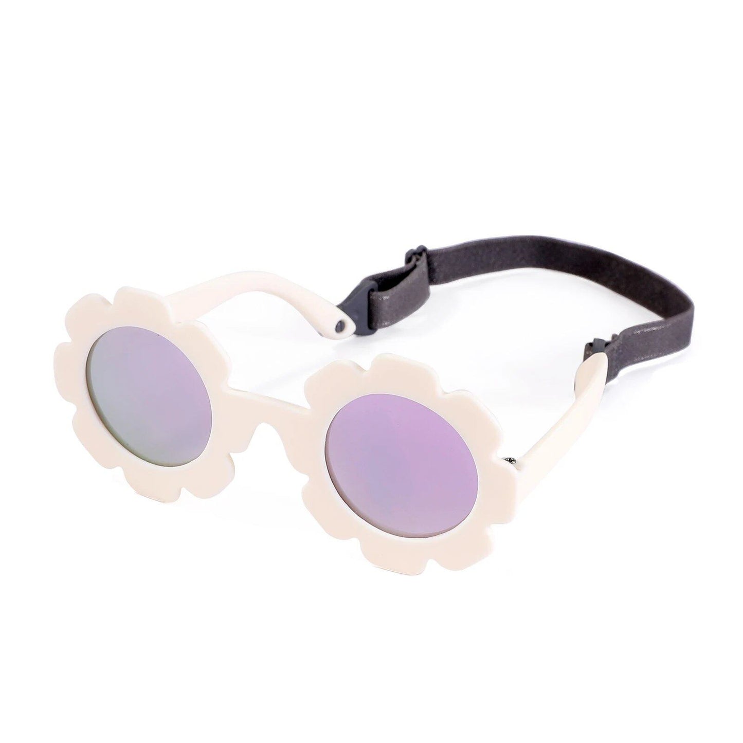 Baby Polarized Sunglasses for Newborns and Infants (0-24 Months) with a Round Sunflower Design and Flexible Adjustable Straps. Frame Color: 0-24 Months; Lens Color: Parallel Import.