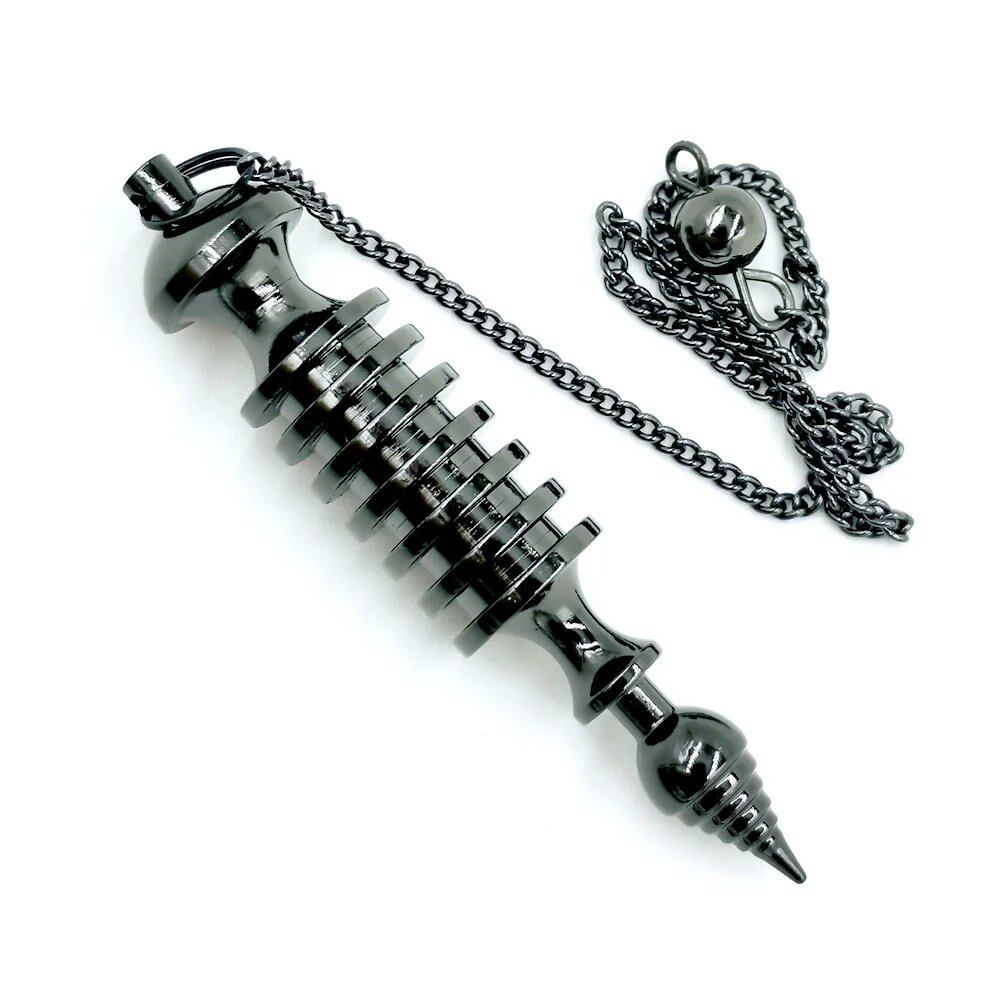 Copper Metal Pendulum, Dowsing Pendulum, Spiritual Divination Healing Tool, Wiccan Balancing Tip Cone Pendant, Parallel Import