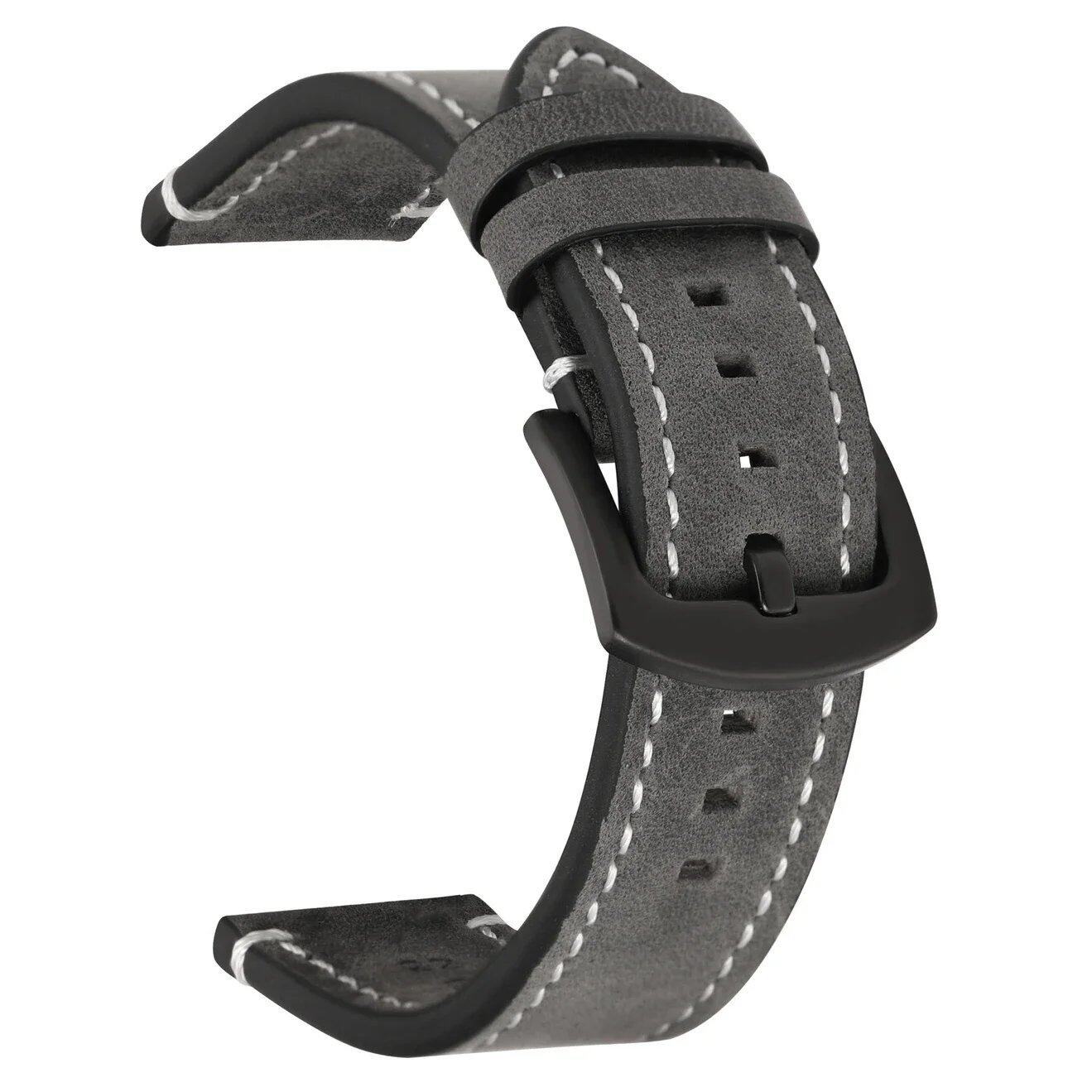 Vintage Leather Strap with Quick Release for Huawei GT2/3, Unisex Watch Band, Bracelet, 18mm, 20mm, 22mm, 24mm, Parallel Import