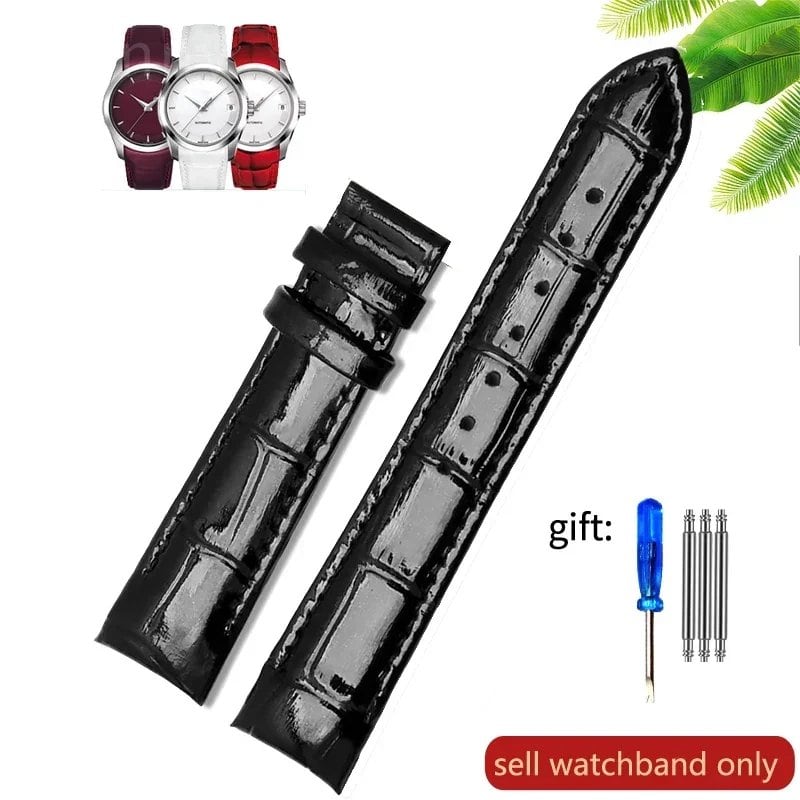 Tissot 1853 T035 Genuine Leather Women's Watch Band, Waterproof and Sweatproof, 18mm, Accessories, T035210a, T035207, Band Color: Parallel Import