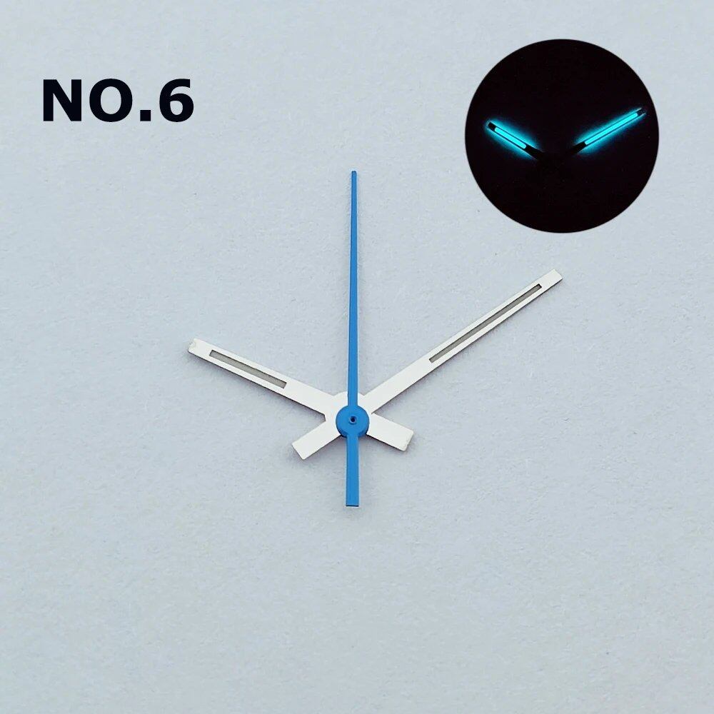 Blue-Green C3 Luminous Hands for Miyota 8285 Watch, Parallel Import