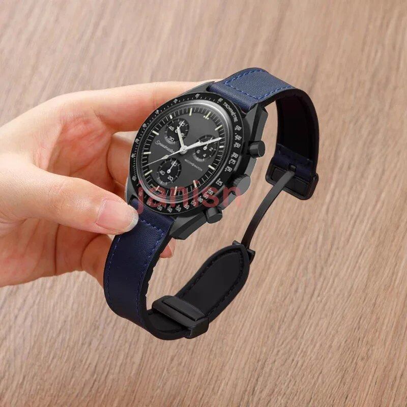 Omega x Swatch Collaboration MoonSwatch Magnetic Bracelet, Vintage-Style Silicone Strap, Replacement Watch Band, Band Color: Parallel Import