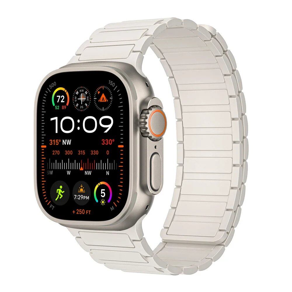 Apple Watch Ultra 2 用 マグネットストラップ - 49mm/44mm/45mm/38mm/42mm/41mm/40mm対応 シリコンブレスレット iWatch Series 9/8/7/6/5/SE バンド バンドカラー:mm;発送元: 並行輸入品