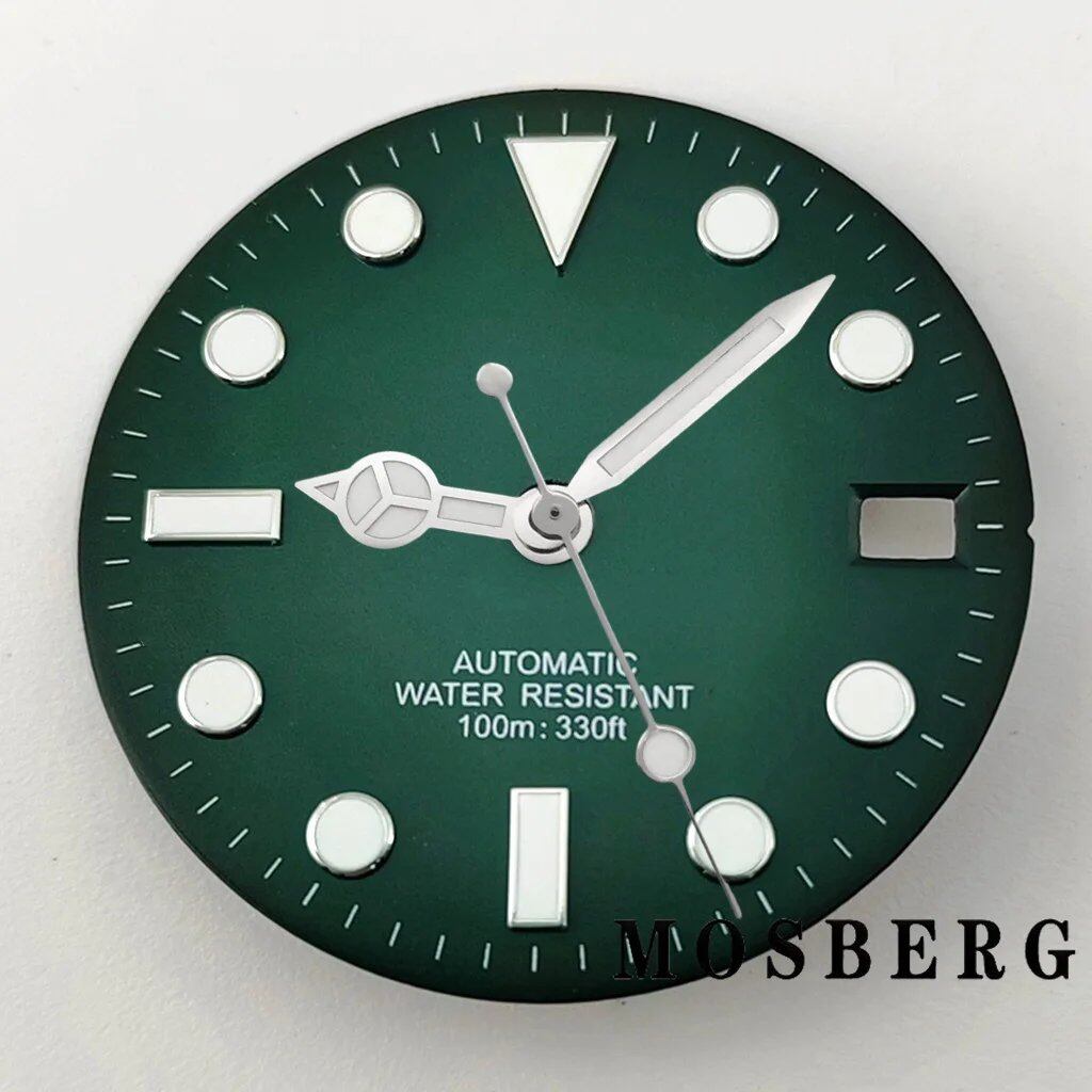 28.5mm Dial (with Luminova) Automatic Movement Replacement for NH35/NH36, Color: Hands Included, Parallel Import