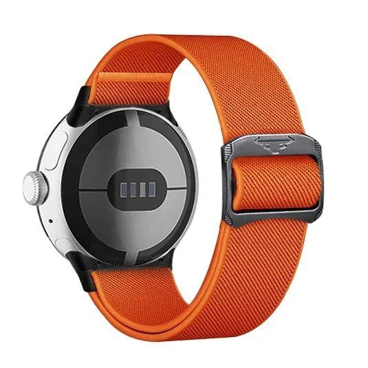 Google Pixel Watch 3/2/1 41mm用 ナイロンループストラップ - Google Pixel 41mm対応 伸縮スポーツバンド 交換用アクセサリー バンドカラー: 並行輸入品
