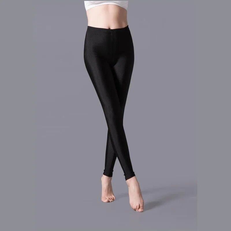 High-elastic skinny leggings, pencil pants, slimming, plus-size trousers, shiny yoga pants for women, sexy, skin-friendly, tight leggings, size: parallel import