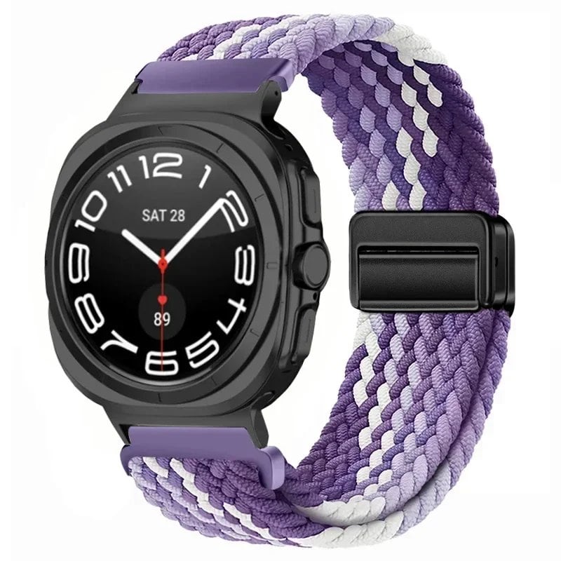Replacement Nylon Loop Strap for Samsung Galaxy Watch Ultra (47mm) with Magnetic Buckle, Compatible with Galaxy Watch 7 Ultra, Band Color: Compatible with Galaxy Watch Ultra; Band Width: Compatible with Galaxy Watch Ultra (Parallel Import)