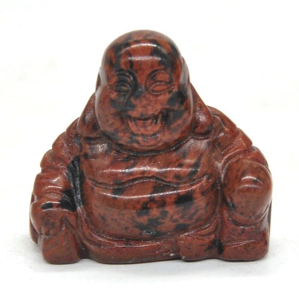 1.2-inch Buddha Statue, Natural Healing Crystal Reiki Chakra Figurine, Spiritual Stone Sculpture, Home Decor, Parallel Import