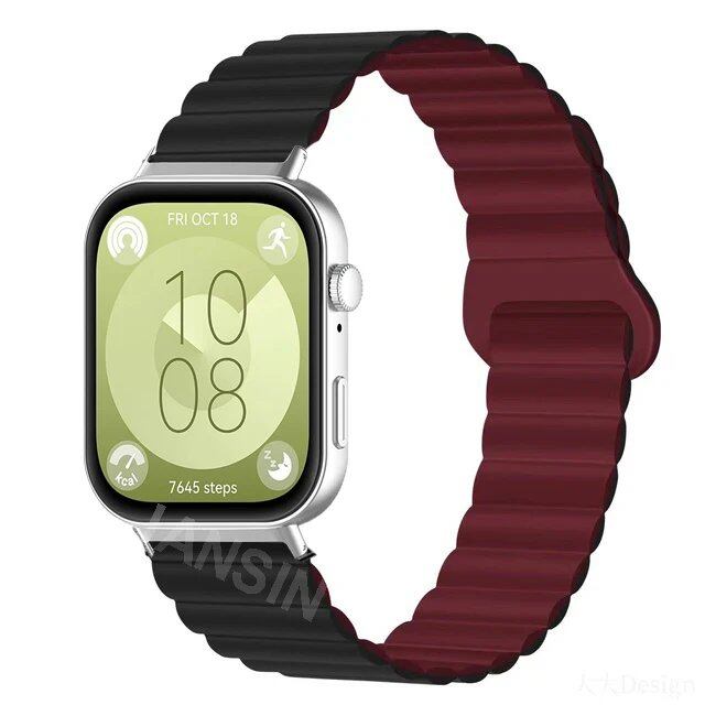 Magnetic Silicone Strap Wristband Replacement Band for Huawei Watch Fit 4 / 4Pro / 3. Band Color: ; Ships from: Parallel Import