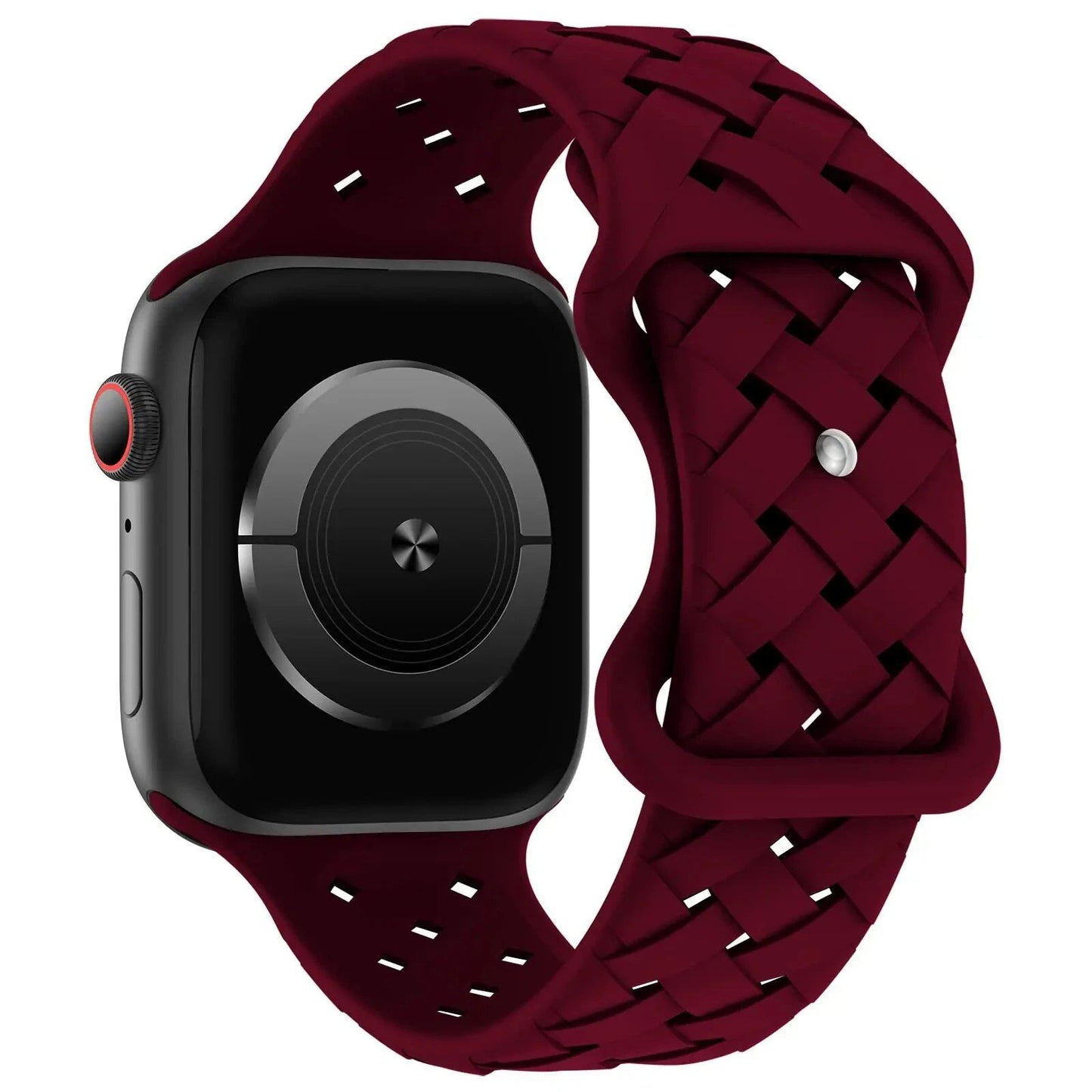 Apple Watch用シリコーンスポーツストラップ - Ultra 2/SE/Series 9/8/7/6/5対応 49mm・46mm・44mm・42mm・41mm・40mm 通気性バンド ;発送元: 並行輸入品