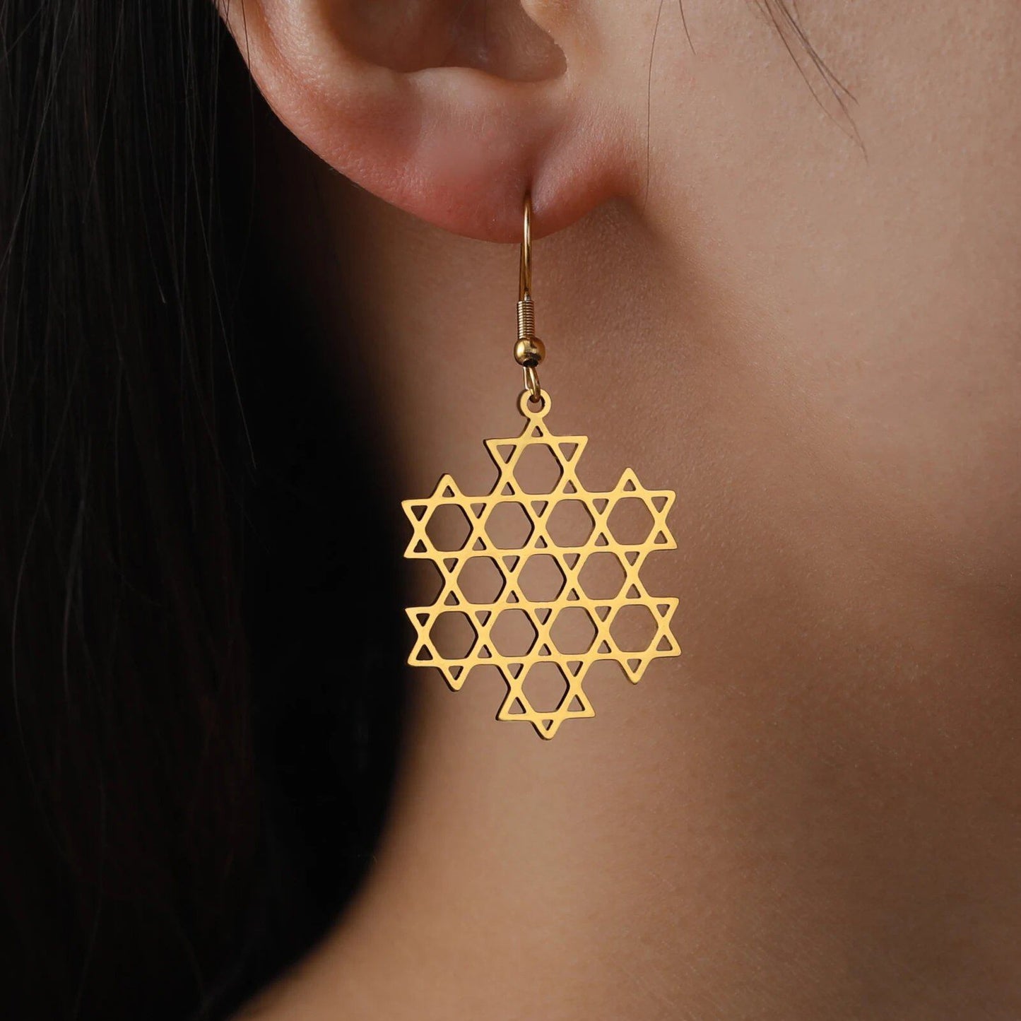 Jesha Yuan Super Lucky Yoga Pendant Earrings, Super Lucky Reiki Power Symbol, Spiritual Healing, Energy, Chi, Power Jewelry, Main Stone Color: Other; Metal Color: Parallel Import