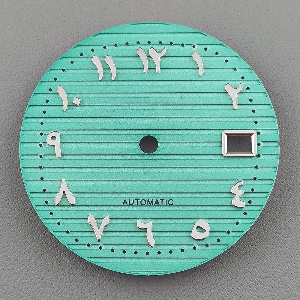30.5mm Nautilus Arabic Dial (Non-Luminous) for NH35 Movement, Watch Parts, Repair, Color: Parallel Import