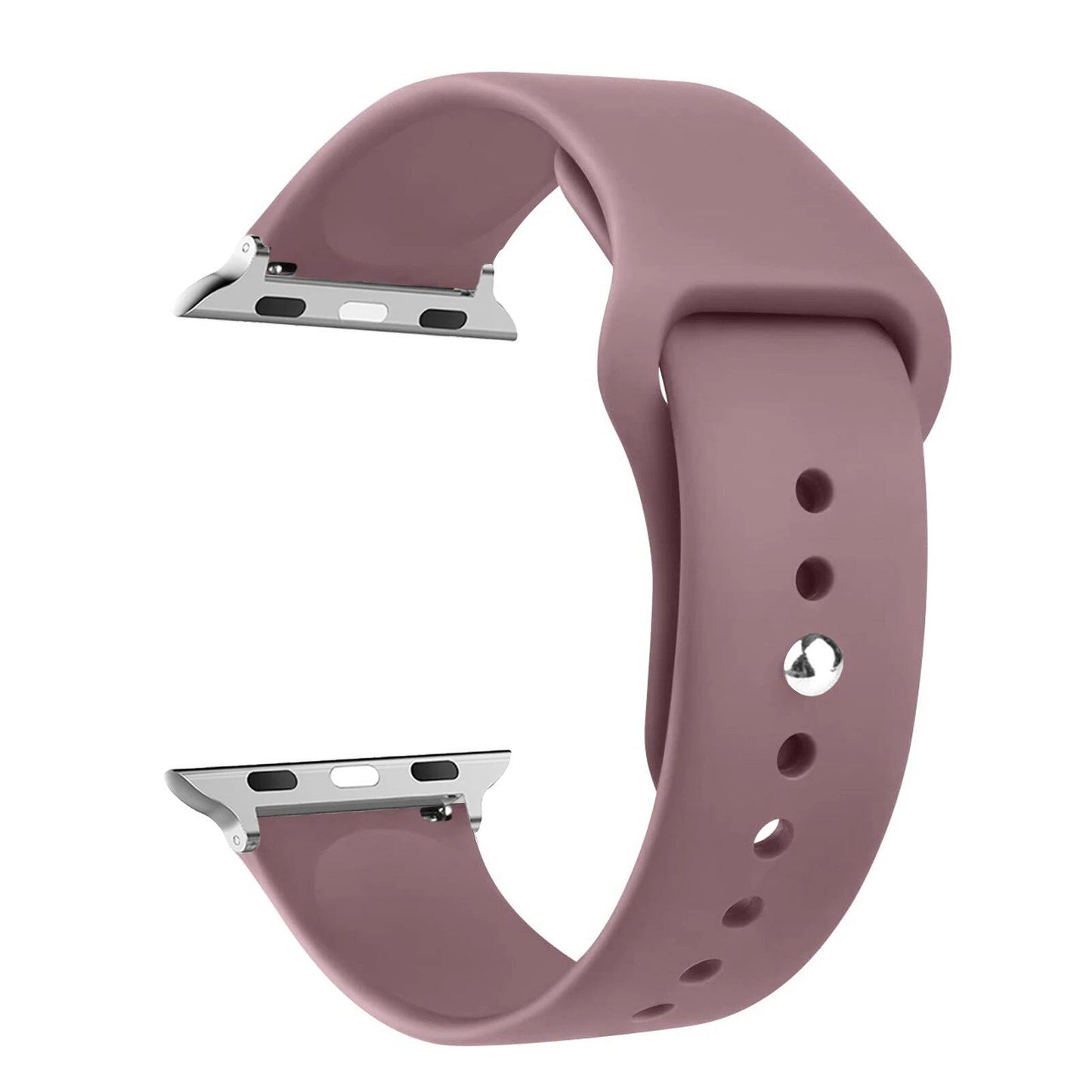 Silicone Sport Band for Apple Watch, 45mm, 44mm, 42mm, 49mm, 40mm, and 41mm, Compatible with iWatch Series 9/8/7/6/5/4/3/SE/Ultra 2, Band Color: mm; Ships from: Parallel Import