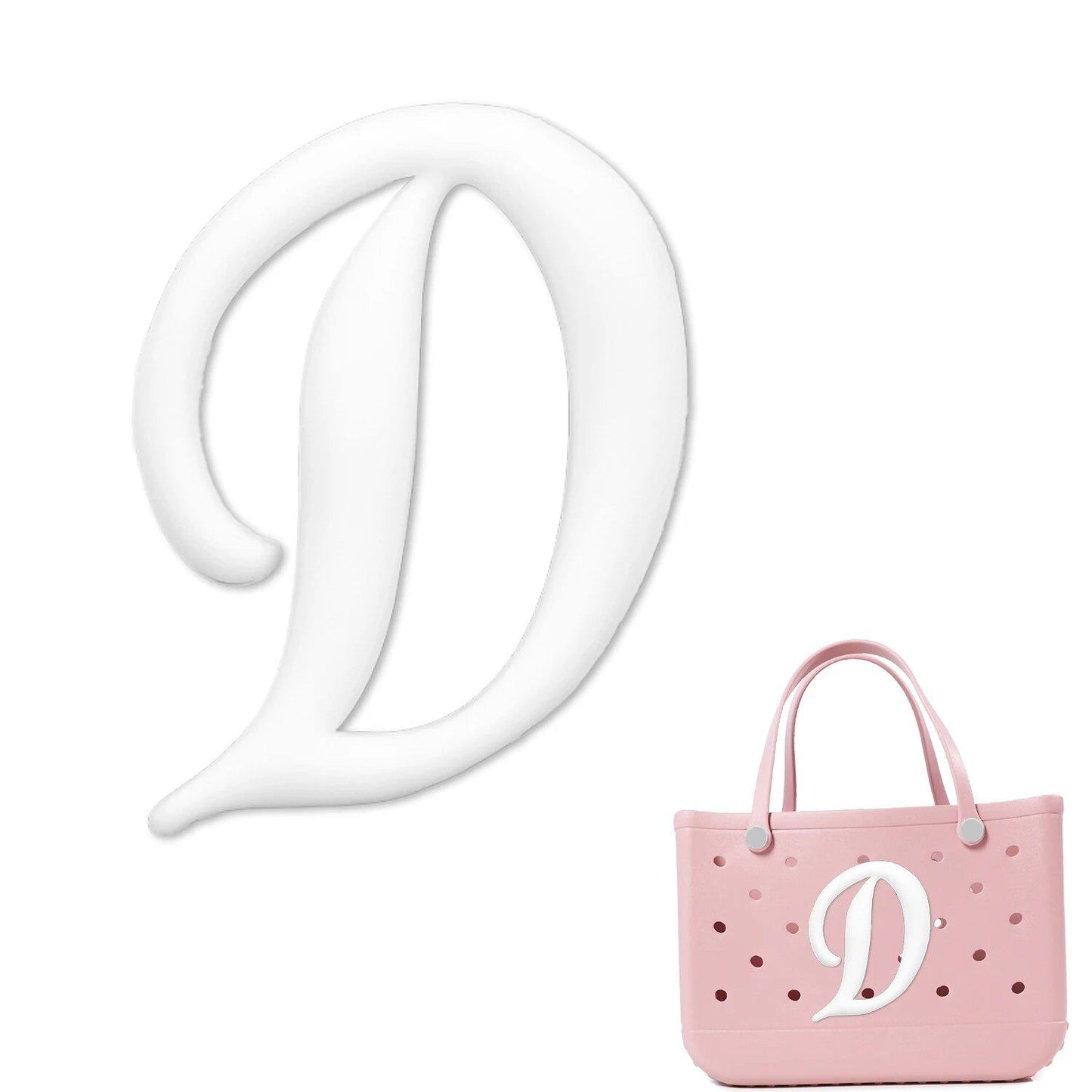 1/26 Scale PVC Greek Alphabet Bag Charms for Women, Beach Bag Decoration, Lettered Bag Accessories, Tote Bag Charms, Gift, Color, Parallel Import