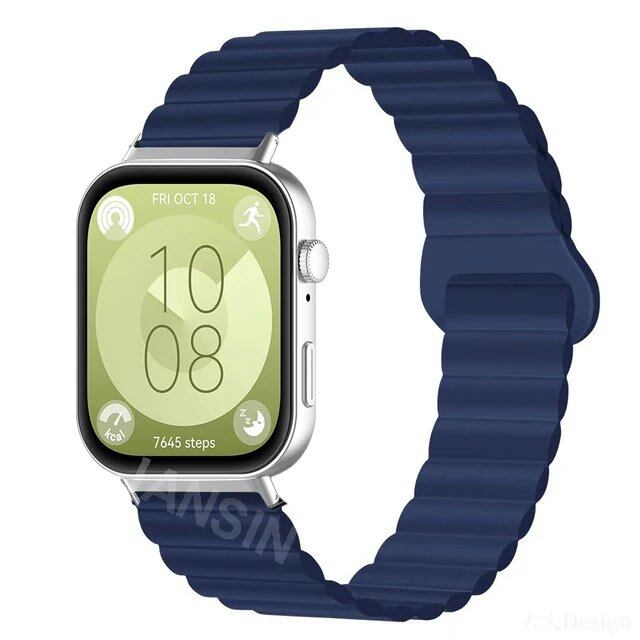 Magnetic Silicone Strap Wristband Replacement Band for Huawei Watch Fit 4 / 4Pro / 3. Band Color: ; Ships from: Parallel Import