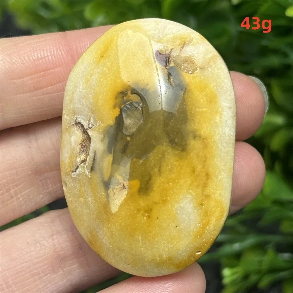 Natural Power Stone, Egg Yolk Stone, Hand Pray, Feng Shui Energy, Home Decor, Gift, Magic, Meditation, Spiritual, Prayer, Chakra Healing, Color: Parallel Import