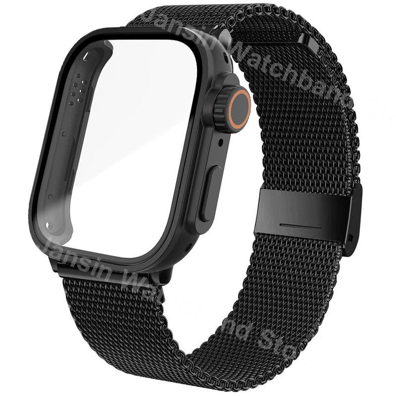 Stainless Steel Strap + Ultra Case for Huawei Watch Fit 3, Metal Milanese Strap Watch Band Accessory, Band Color: Compatible with Huawei Watch Fit 3, Band Width: Parallel Import