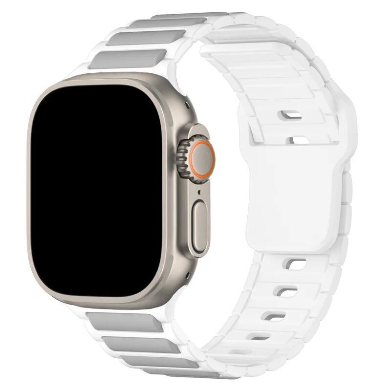 Apple Watch用シリコンバンド(対応機種:Series 9/8/7/6/5/SE/Ultra 2、サイズ:38mm/40mm/42mm/44mm/45mm/46mm/49mm) バンドカラー:mm 並行輸入品