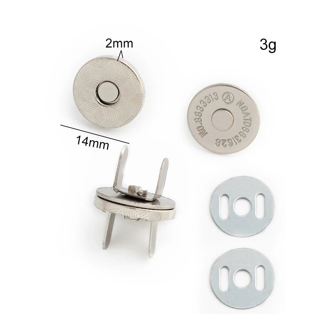 14-18-20mm 強力薄型金属丸型マグネットボタン DIY ポーチ コート ハンドバッグ スナップ留め金具 隠しボタン アクセサリー サイズ: 並行輸入品