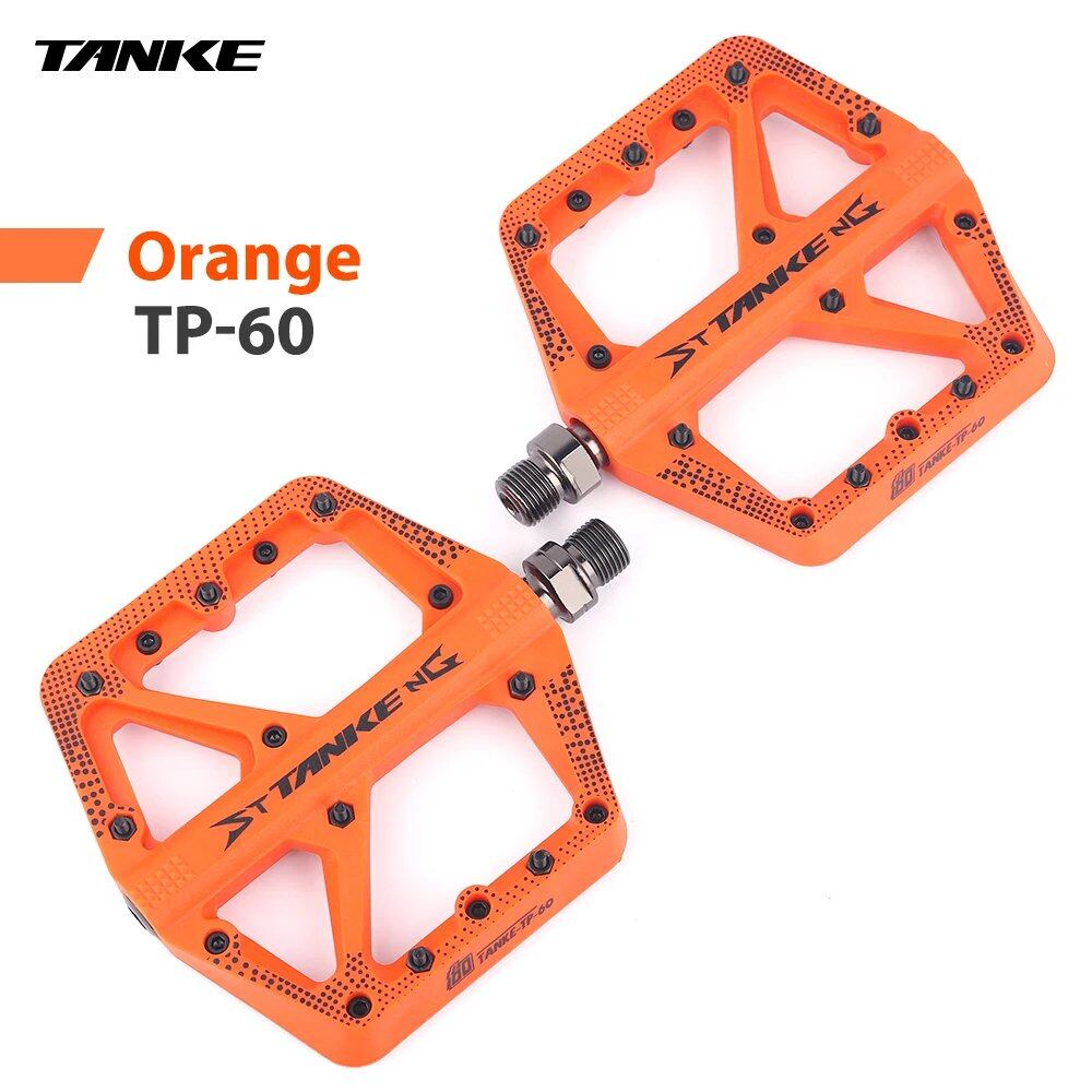 Tanke MTB Bicycle Nylon Pedals, Wide Design, Non-Slip, DU+1 Bearings, Mountain Bike and Off-Road Cycling Accessories, Universal BMX Platform, Colors Available, Parallel Import