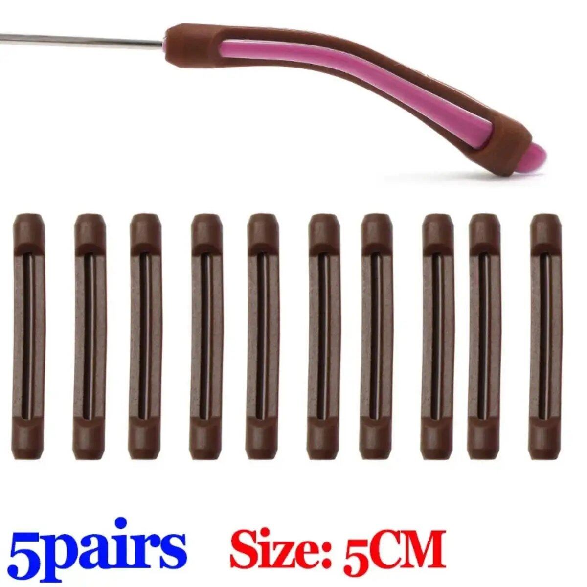 10/20-Piece Set of Anti-Slip Silicone Eyeglass Sleeves, Frame Legs, Drag, Ear Hooks, Brackets, Drop Prevention, Convenient Eyeglass Accessories, Parallel Import