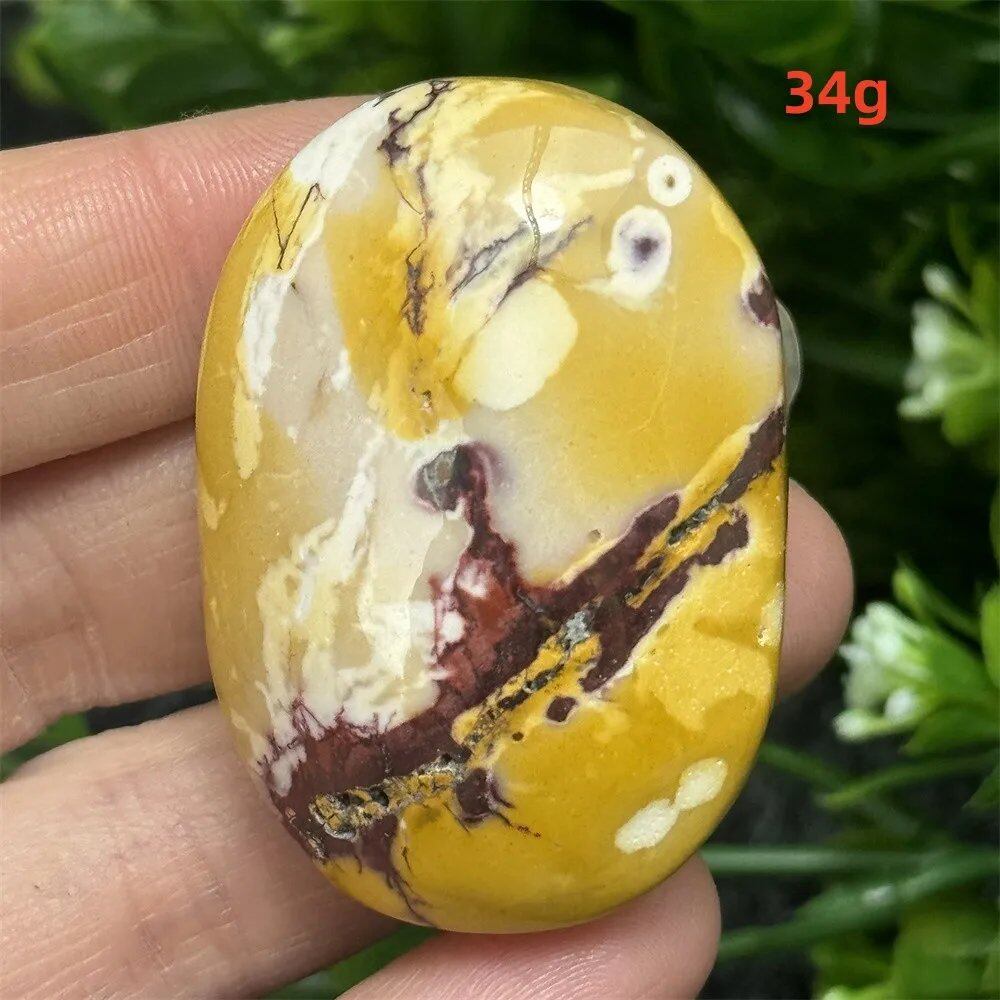 Natural Power Stone, Egg Yolk Stone, Hand Pray, Feng Shui Energy, Home Decor, Gift, Magic, Meditation, Spiritual, Prayer, Chakra Healing, Color: Parallel Import