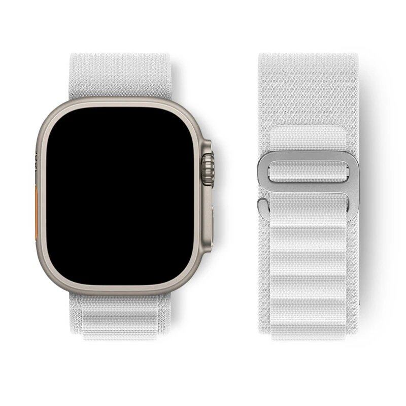 Apple Watch Ultra用アルパインループストラップ 49mm 45mm 46mm 44mm 41mm 42mm 40mm対応 ナイロンブレスレット シリーズ10/9/8/7/SE/6/5/4/3対応 サイズ: 並行輸入品