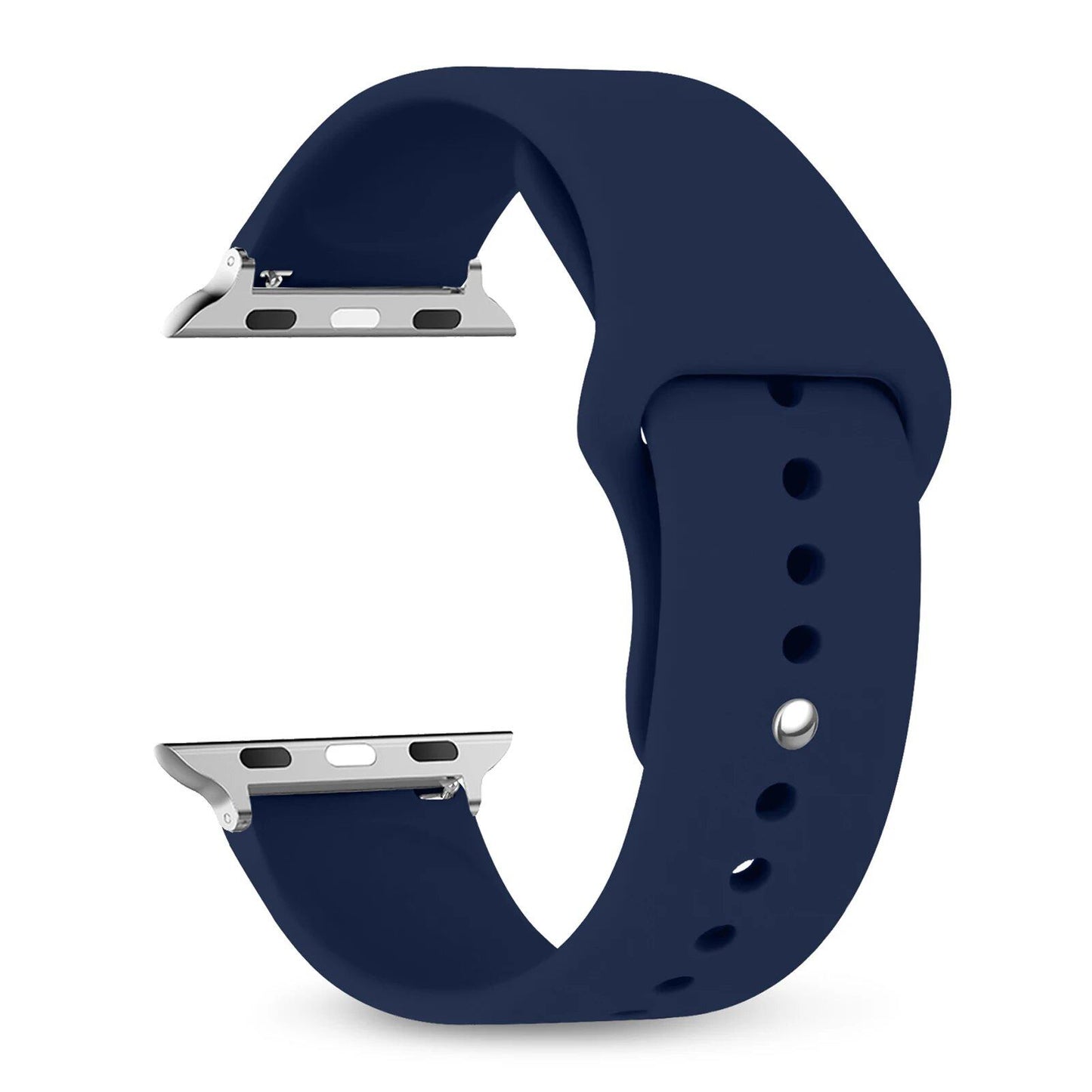 Silicone Sport Band for Apple Watch, 45mm, 44mm, 42mm, 49mm, 40mm, and 41mm, Compatible with iWatch Series 9/8/7/6/5/4/3/SE/Ultra 2, Band Color: mm; Ships from: Parallel Import