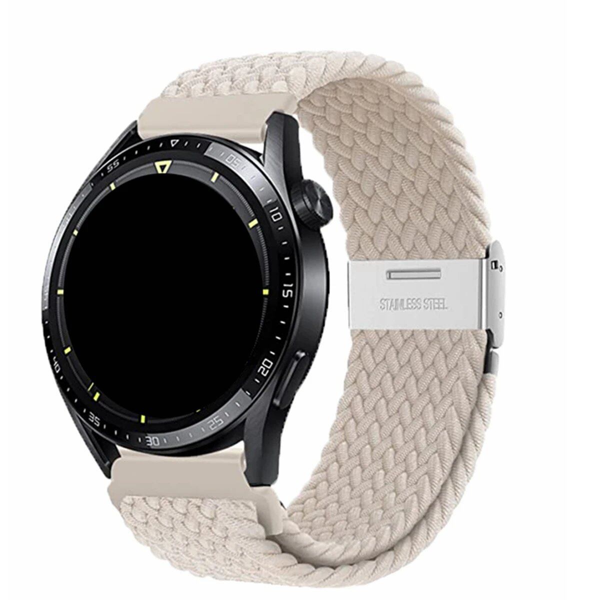 Garmin Venu/Sq/Sq 2/Venu 2 Plus/Venu 3S/Forerunner 945/Approach S62/Fenix 6対応 18/20/22mm クイックリリース ブレイデッド ストラップ サイズ: 並行輸入品