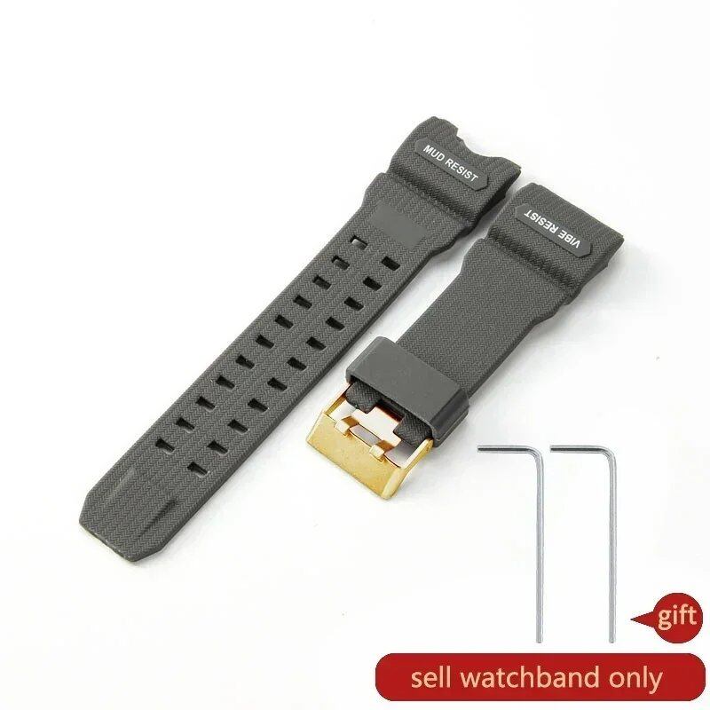 Premium, lightweight, breathable, skin-friendly silicone watch band for Casio G-SHOCK Mudmaster GWG-1000-1A/A3/1A1 GB/GG. Band Color: Parallel Import.