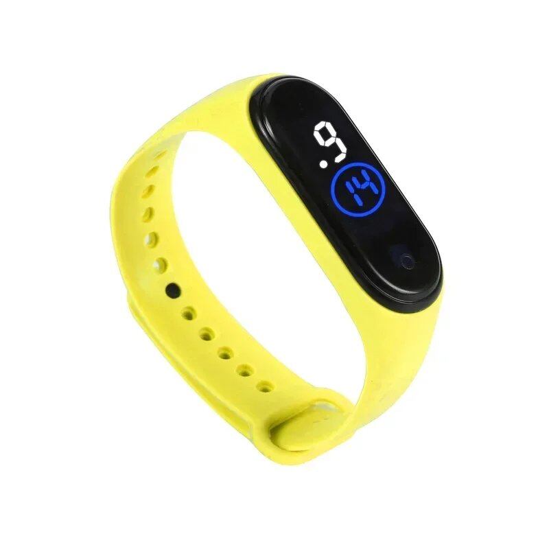 Kids' Fashion Sports Watch, Waterproof LED Digital Wristwatch with Ultra-Lightweight Silicone Slap, Unisex, for Kids and Teens, Parallel Import