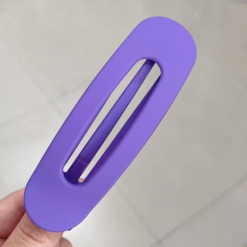Set of 1, 2, or 3 Korean-Style Frosted Glass Hair Clips for Women, Large Matte Hairpins, Hair Grips, Bang Barrettes, Hair Accessories for Girls, Parallel Import