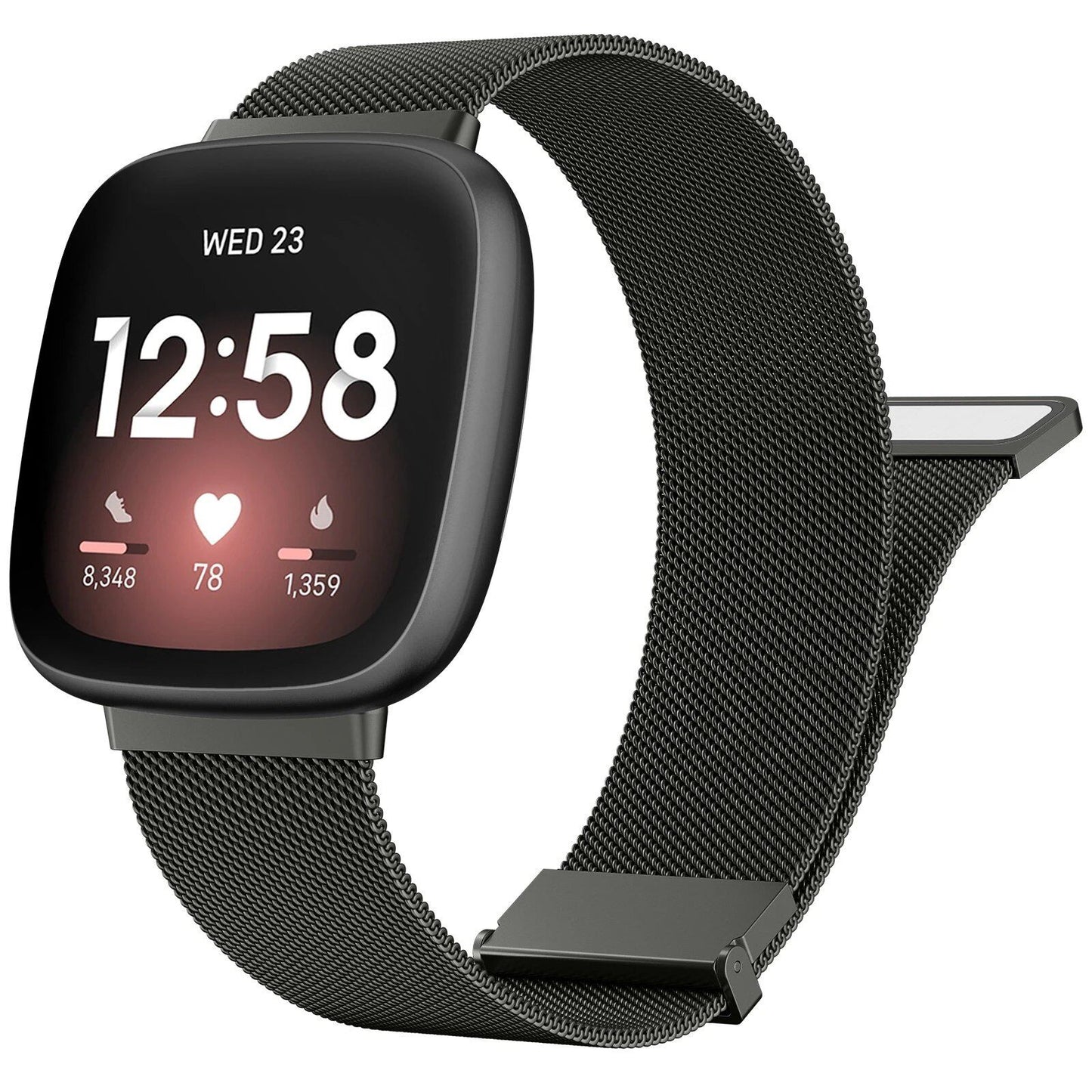 Milanese-style Metal Magnetic Strap for Fitbit Versa 3/4/Sense/Sense 2 (Imported)
