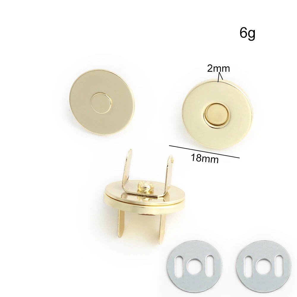 14-18-20mm 強力薄型金属丸型マグネットボタン DIY ポーチ コート ハンドバッグ スナップ留め金具 隠しボタン アクセサリー サイズ: 並行輸入品