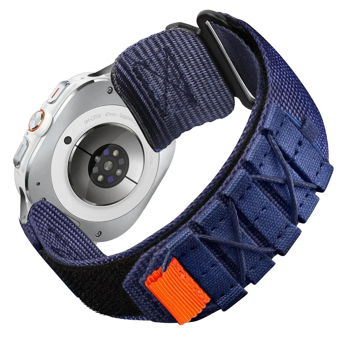 Non-Gap Nylon Strap, Quick Fit Band, Sport Bracelet for Samsung Galaxy Watch 7 Ultra (47mm) - Size: ; Band Width: Galaxy Watch 7 Ultra; Parallel Import