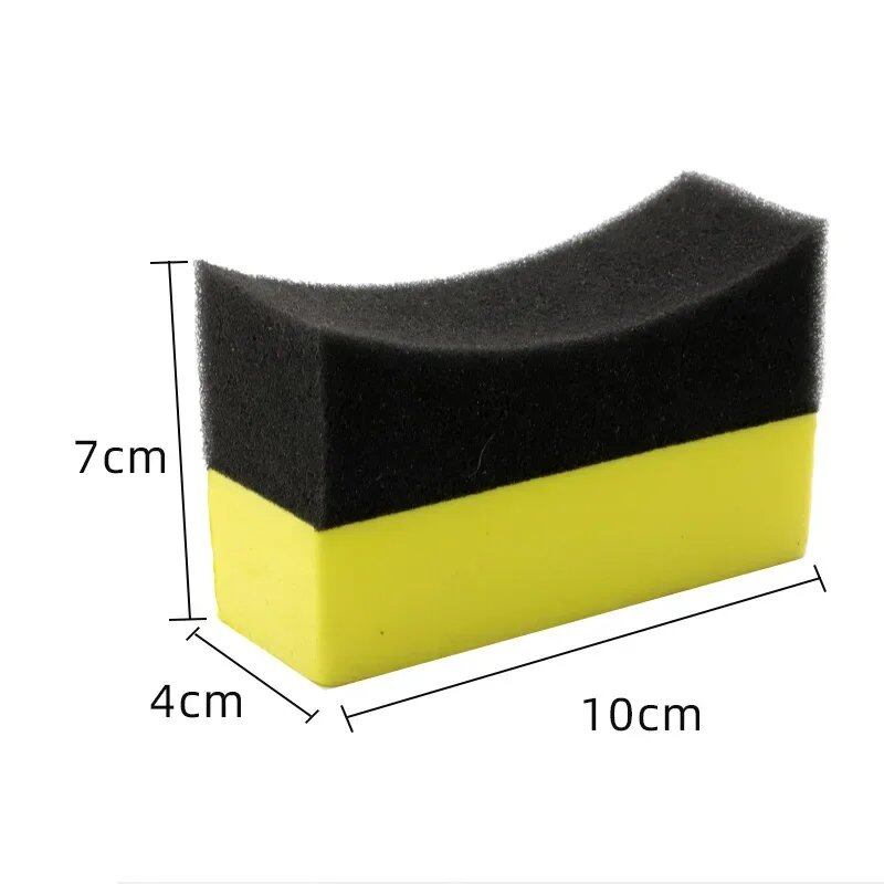 1/2-Piece Car Wheel Cleaning Sponge, Tire Wash Wiper, Absorbent Sponge Pad, Wax Polishing, Tire Brush Tool, Car Wash Accessory, Parallel Import