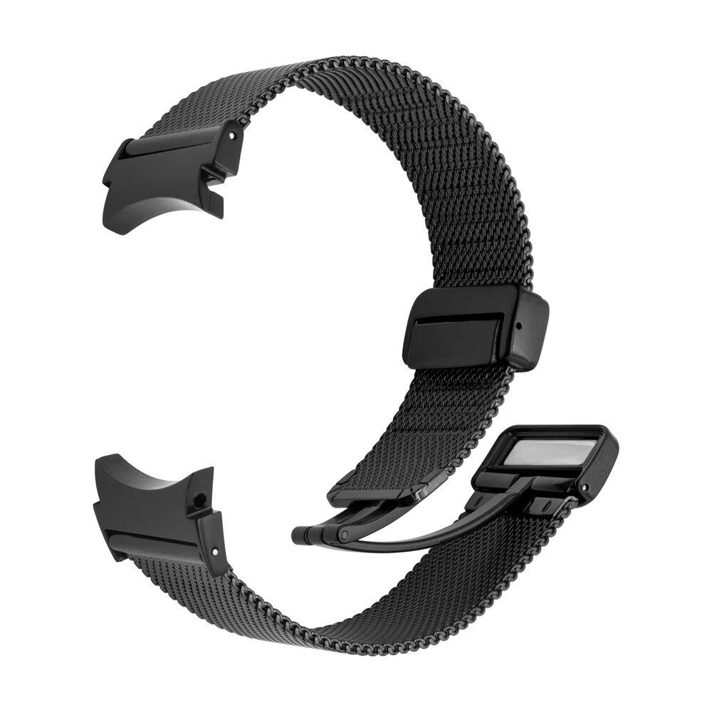 20mm No-Grip Metal Strap with Mesh Loop Bracelet for Samsung Galaxy Watch 4 (40mm, 44mm, Classic 42mm) / Watch 5 Pro (45mm) Band Color: mm; Ships from: Parallel Import
