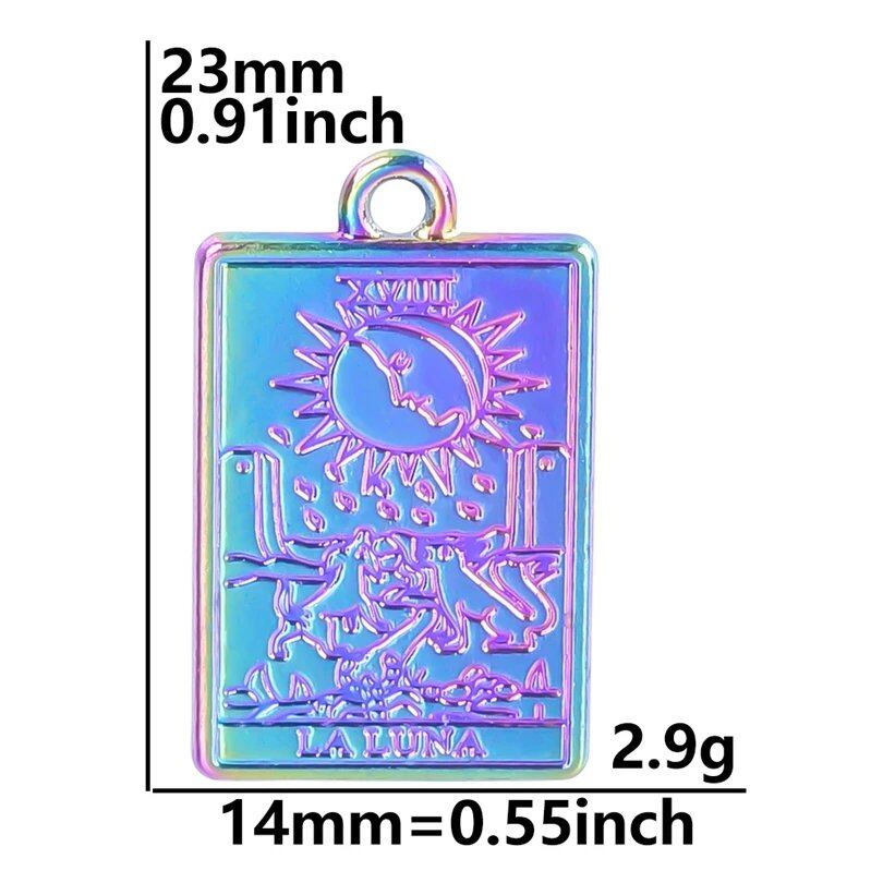 10個セット メッキタロットアクセサリーパーツ DIY用 ジュエリーメイキング材料 ネックレス・イヤリング用チャーム 合金ペンダント まとめ売り 並行輸入品