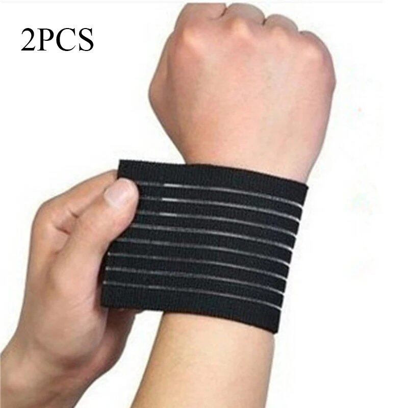 1/2 Piece Sports Fitness Bra Care Elastic Bandage Wrist Strap Wrap-around Wristband Adjustable Elastic Wrist Protector Parallel Import