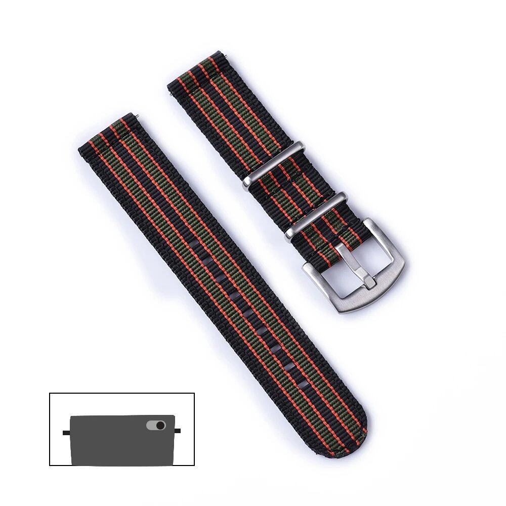 High-quality nylon strap, 20mm/22mm, quick-release band, military-style watch band, replacement watch strap, band color: Cmm, parallel import