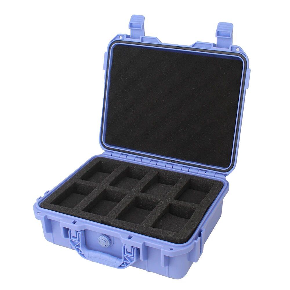8-Grid Luxury Watch Case for Collections, Antique Watch Protection Box, Colorful Sponge Thick Moisture-Proof Case, Parallel Import